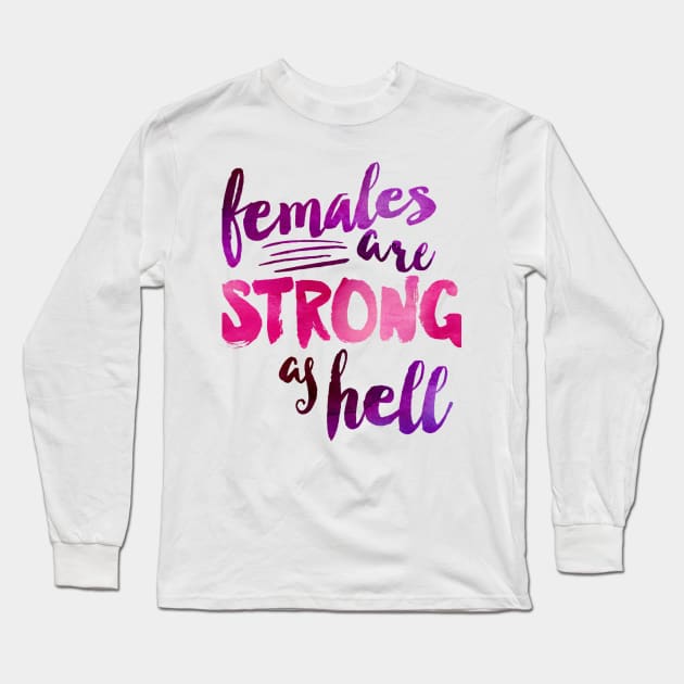 Unbreakable {pinks} Long Sleeve T-Shirt by supergirljennie